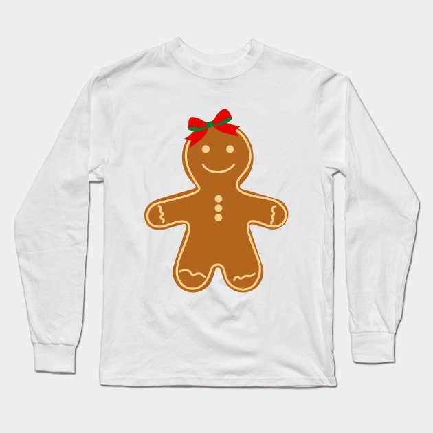 GINGERBREAD MAN Long Sleeve T-Shirt by ZhacoyDesignz